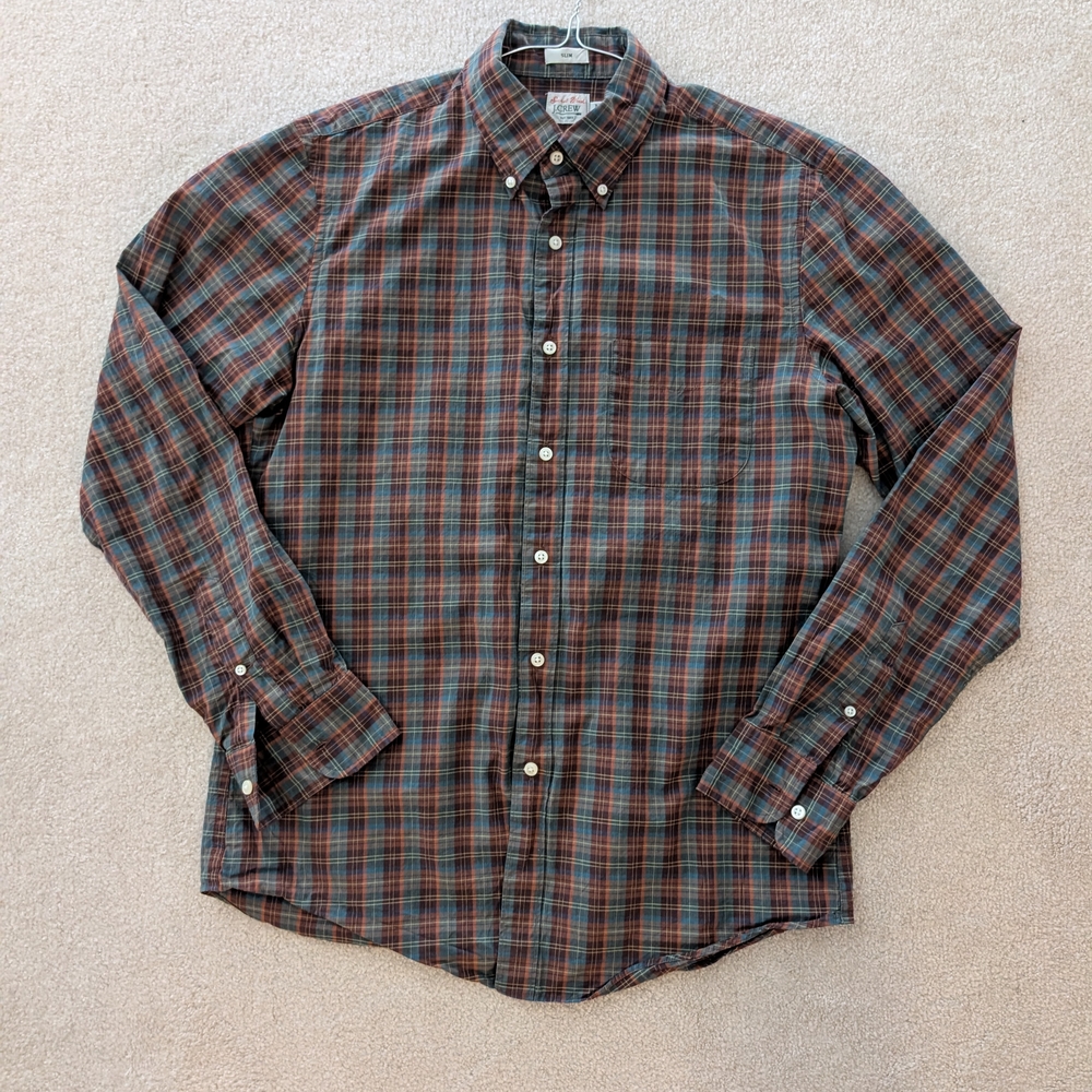 J. Crew Multicolor Plaid Casual Shirt